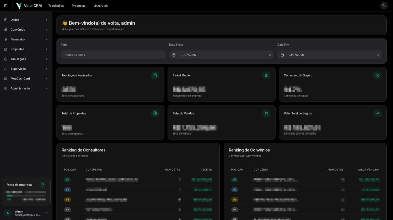 Volpi CRM — gestão comercial e relacionamento com clientes